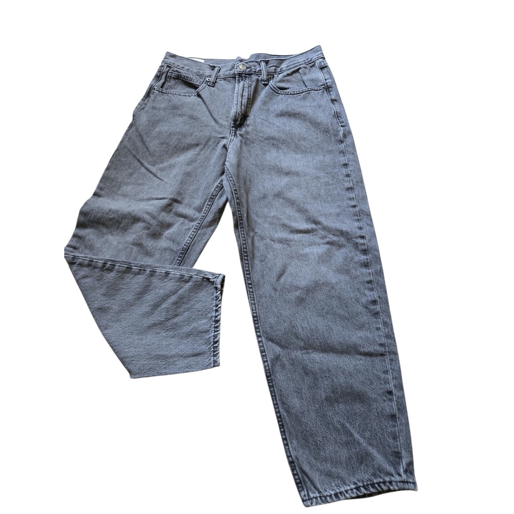 GAP Barrel Jeans Washed Black High‎ Rise Denim 29" 8R